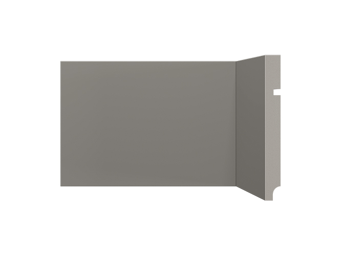 Rodapé de poliestireno 496 cinza titanium com 150mm de altura Santa Luzia