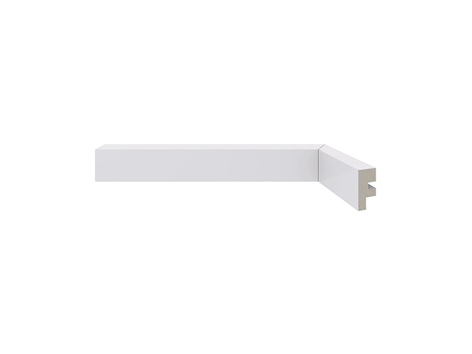 Rodapé de poliestireno 466 Branco com 30mm de altura Santa Luzia