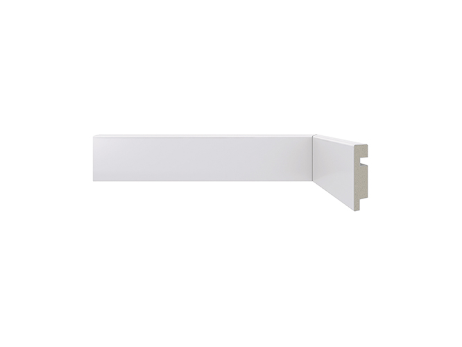 Rodapé de poliestireno 473 Branco com 50mm de altura Santa Luzia