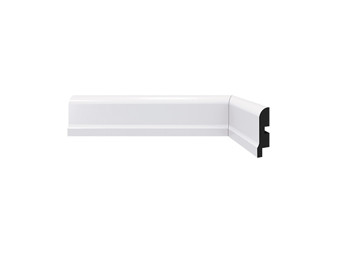 Rodapé de poliestireno 478 Branco com 50mm de altura Santa Luzia