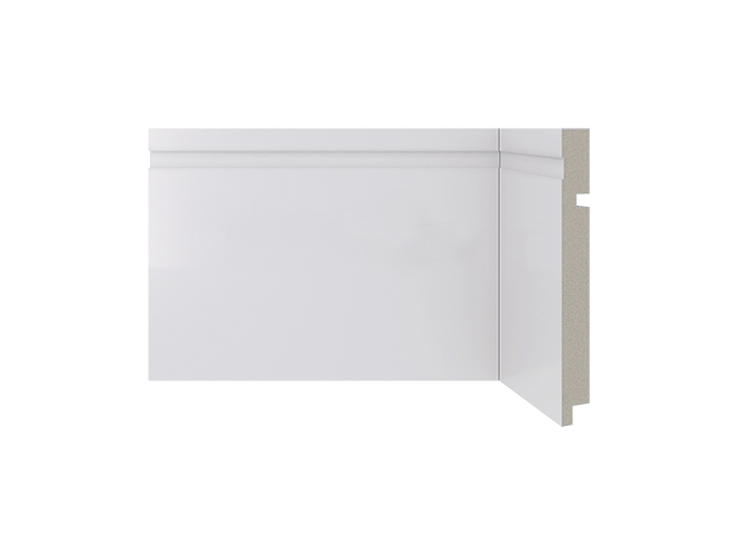 Rodapé de poliestireno 480 Fendi com 150mm de altura Santa Luzia