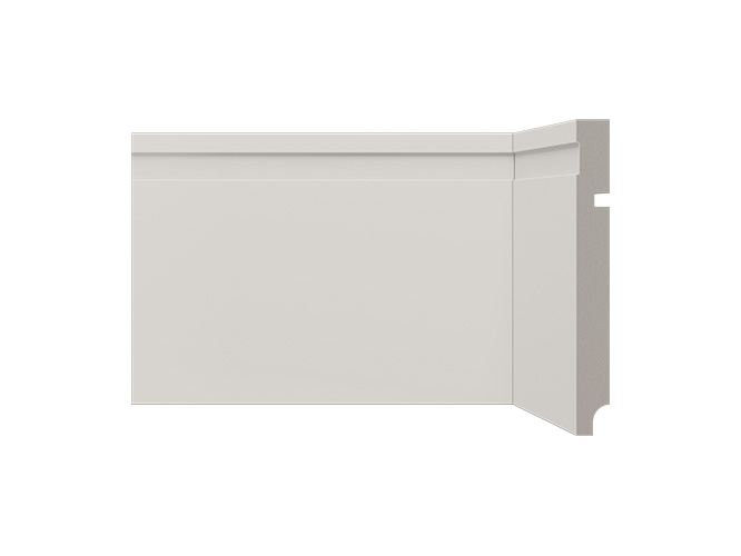 Rodapé de poliestireno 480 Fendi com 150mm de altura Santa Luzia