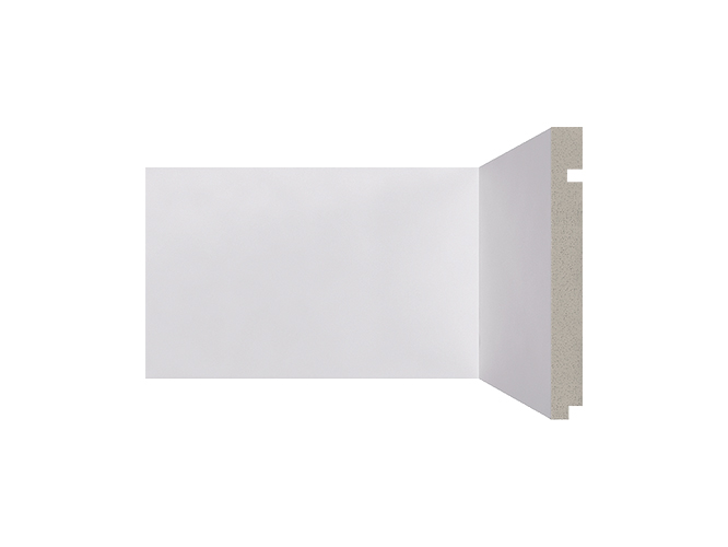 Rodapé de poliestireno 496 Branco com 150mm de altura Santa Luzia
