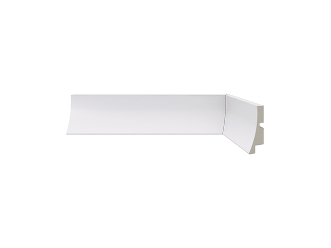 Rodapé de poliestireno 441 branco com 50mm de altura Santa Luzia