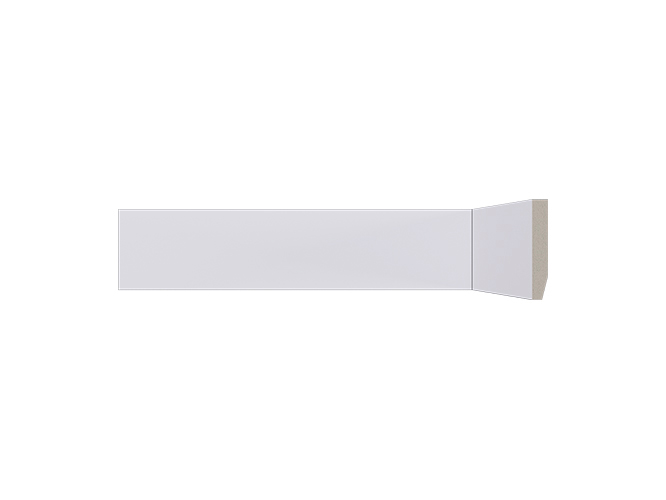 Rodapé de poliestireno LEV52 Branco com 50mm de altura Santa Luzia