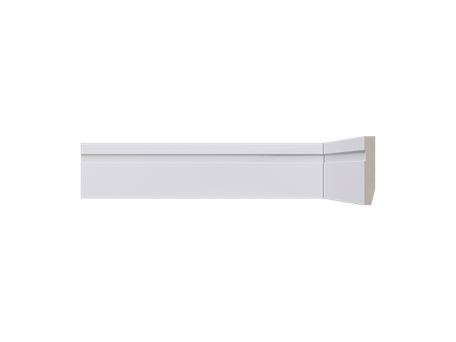 Rodapé de poliestireno LEV52 Branco com 50mm de altura Santa Luzia
