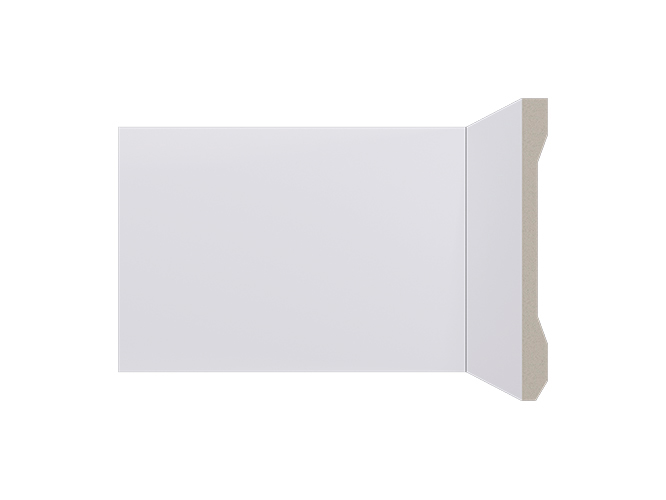 Rodapé de poliestireno LEV151 Branco com 150mm de altura Santa Luzia